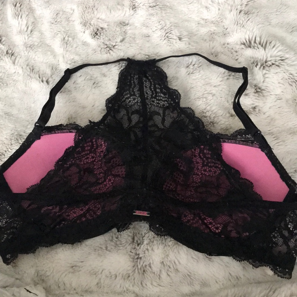 Black Razorback Push-up Bra - Picture 3 of 4